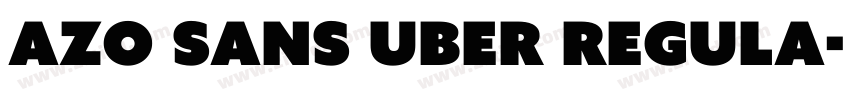 Azo Sans Uber Regula字体转换